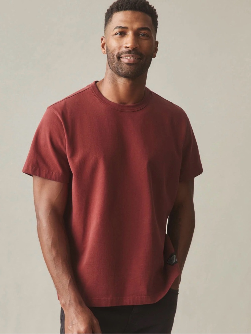American Giant Everest Tee Large Black Heavyweight 15.2oz Made USA Boxy Fit T - Picture 4 of 6